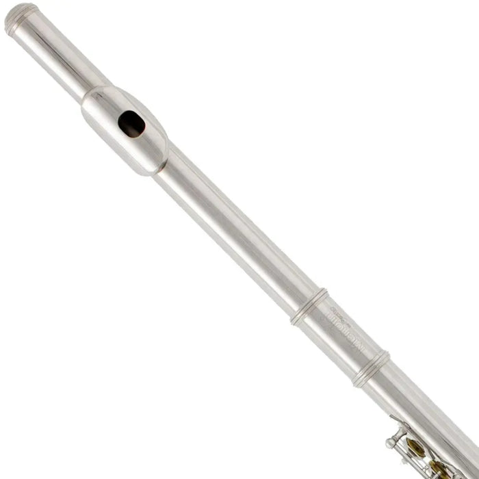 C Nickel Plated Flute 16 Holes Offset G Leather Case