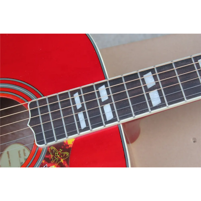 Cherry Sunburst 41 Inch Solid Hummingbird Classical Guitar