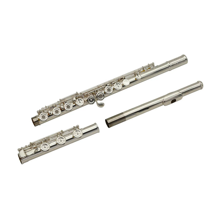 Professional Flute Solid Silver Split E Mechanism Offset G